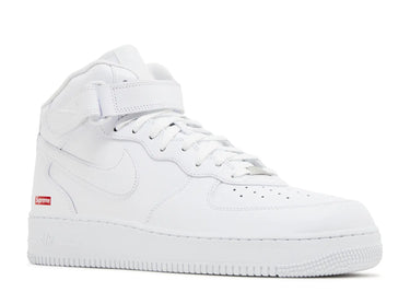 SUPREME X AIR FORCE 1 MID 'BOX LOGO - TRIPLE WHITE'