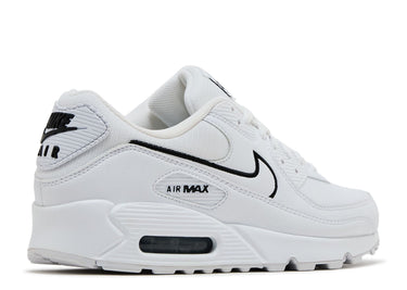 AIR MAX 90 'WHITE BLACK OUTLINED SWOOSH'