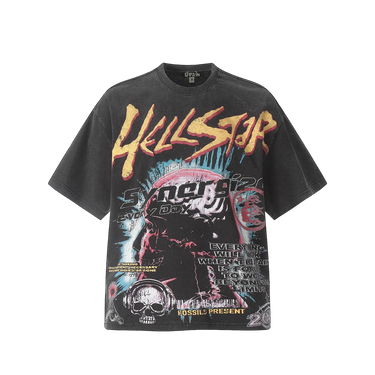 HELLSTAR T-SHIRT BLACK VINTAGE