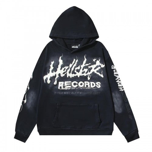HOODIE HELLSTAR ‘RECORDS BLACK’