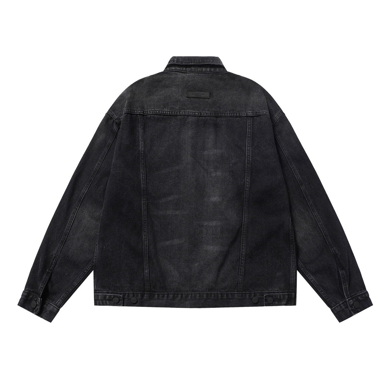 ESSENTIALS ‘BLACK FADED DENIM JACKET’