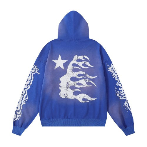 HELLSTAR HOODIE BLUE