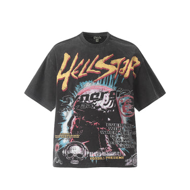 HELLSTAR T-SHIRT BLACK VINTAGE