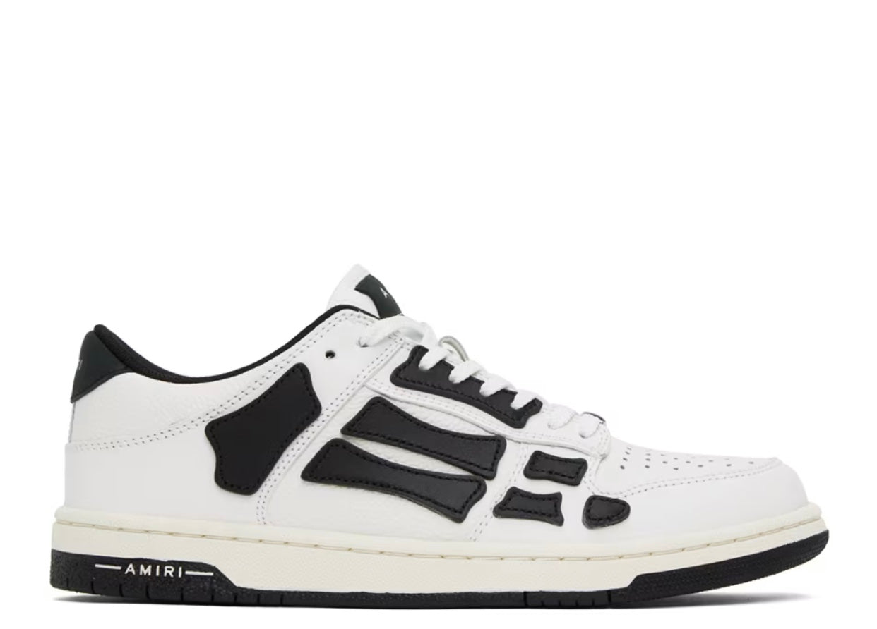 AMIRI BLACK-WHITE ‘SKEL TOP LOW’