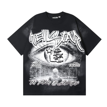 HELLSTAR FUTURA WHITE T-SHIRT TEE-BLACK