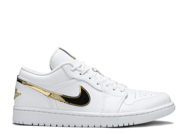 WMNS JORDAN 1 RETRO LOW 'WHITE METALLIC GOLD'