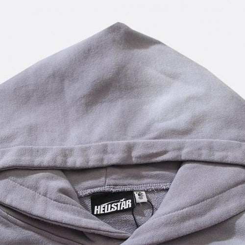 HELLSTAR ‘FUTURE FLAME HOODIE GREY’